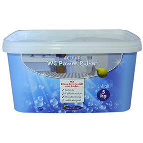 AQUA CLEAN WC Power Pulver 5 kg Neu mit Zitrus-Frischeduft und Farbe