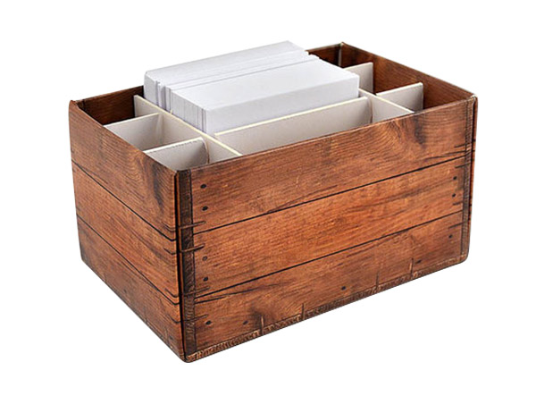 Werbeartikel-Beschaffung: Office Organizer in Holzoptik