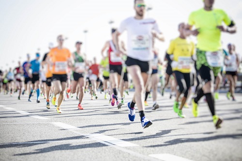 Werbemittel für den Firmenlauf: Streckenläufer